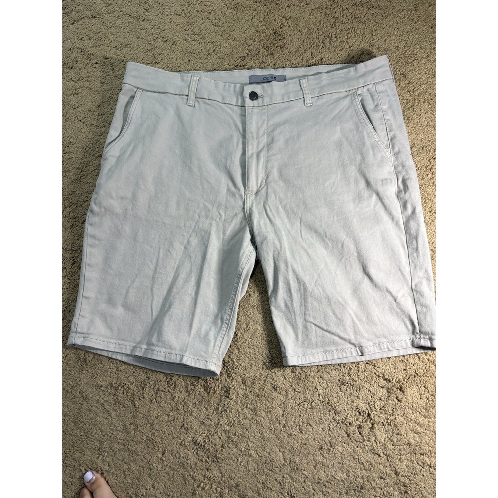Joe's Jeans Shorts Men 36 Khaki Chino Slash Pockets Stretch Casual